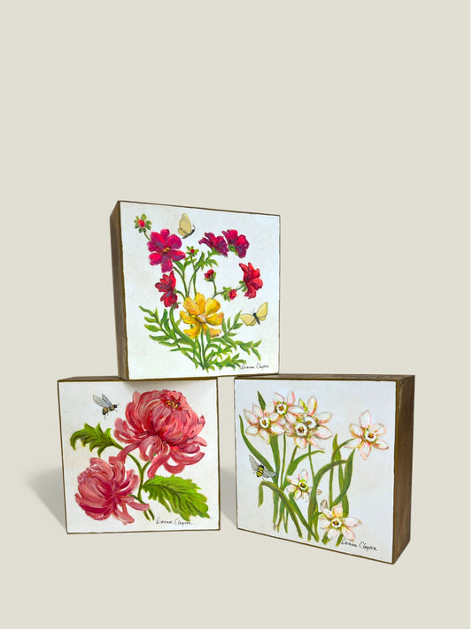 October 5’’ Gold Gilded Art Block