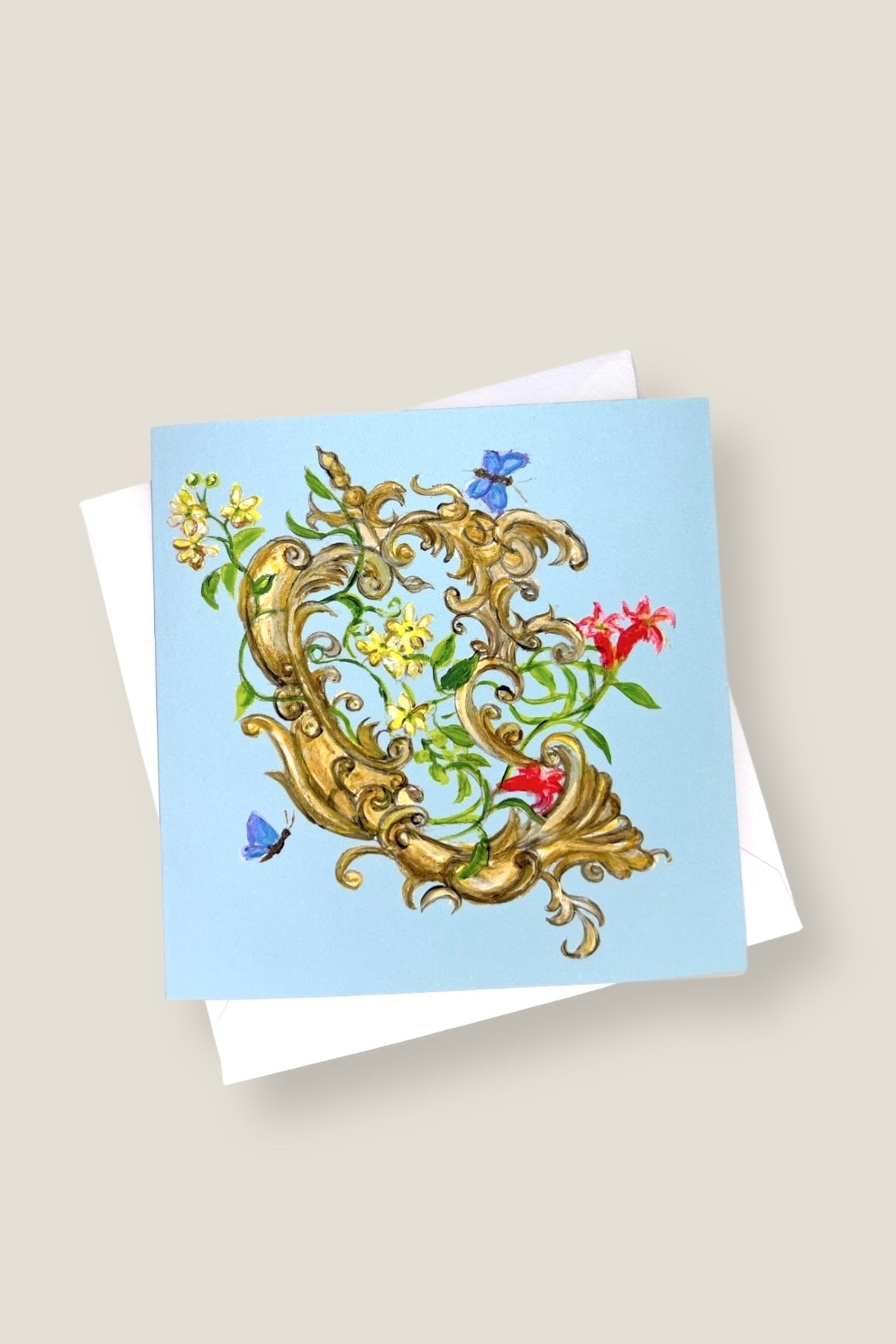 Rococo Bloom Card