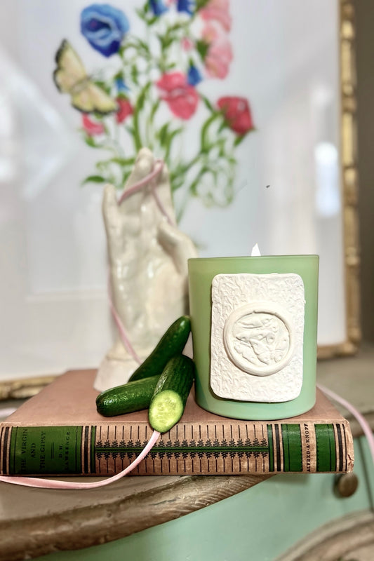 Lanai Cucumber Intaglio Candle