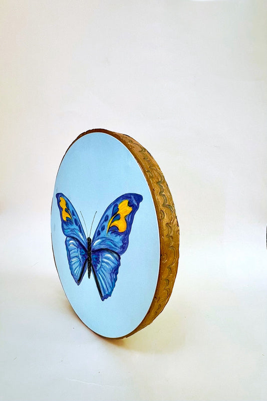 Blue Butterfly 8" Round