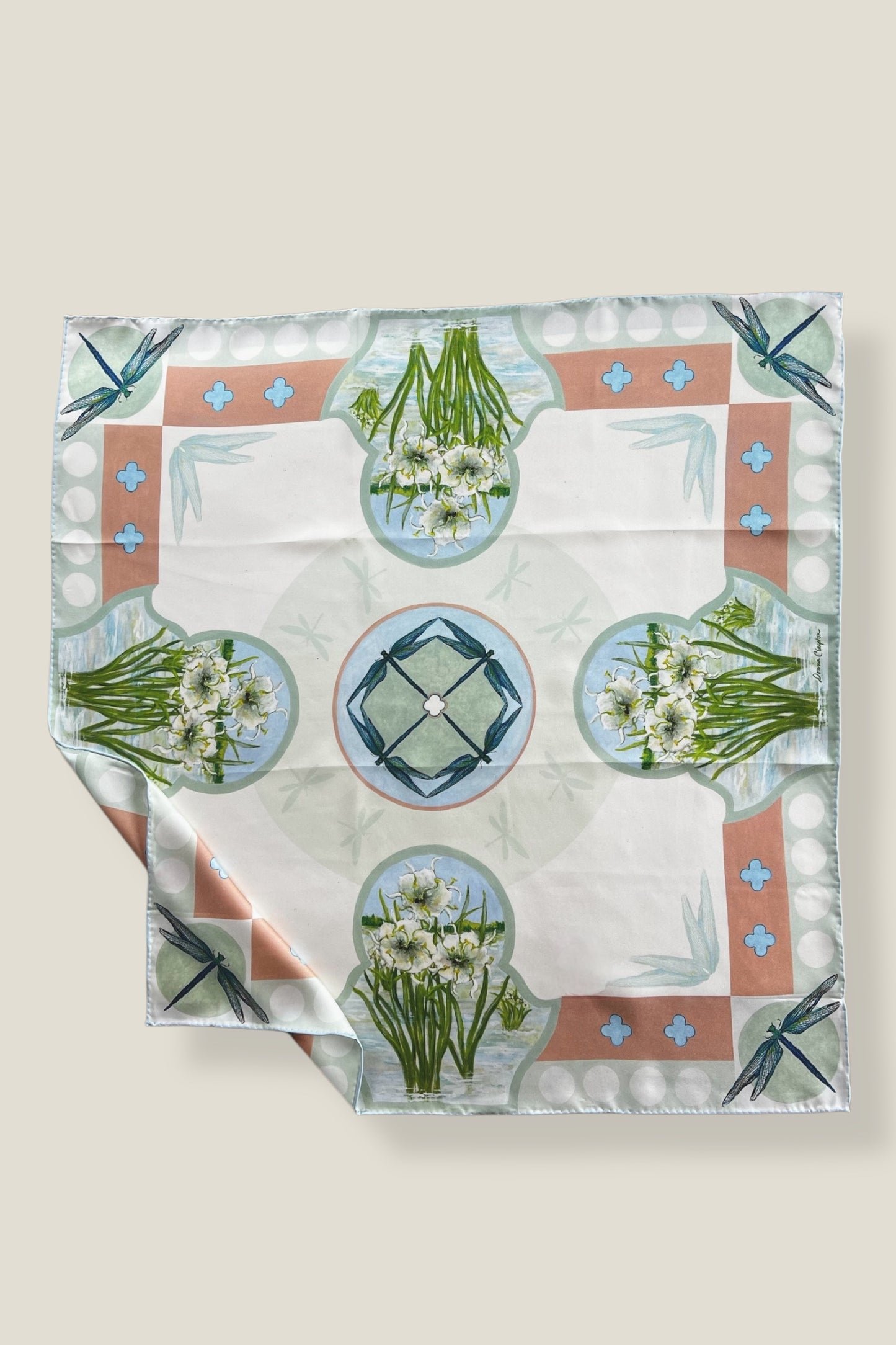 Cahaba Lily Silk Scarf