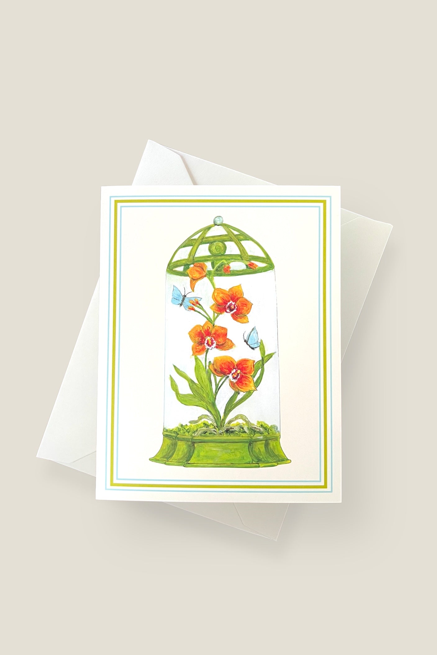 Orchid Cloche Card Set