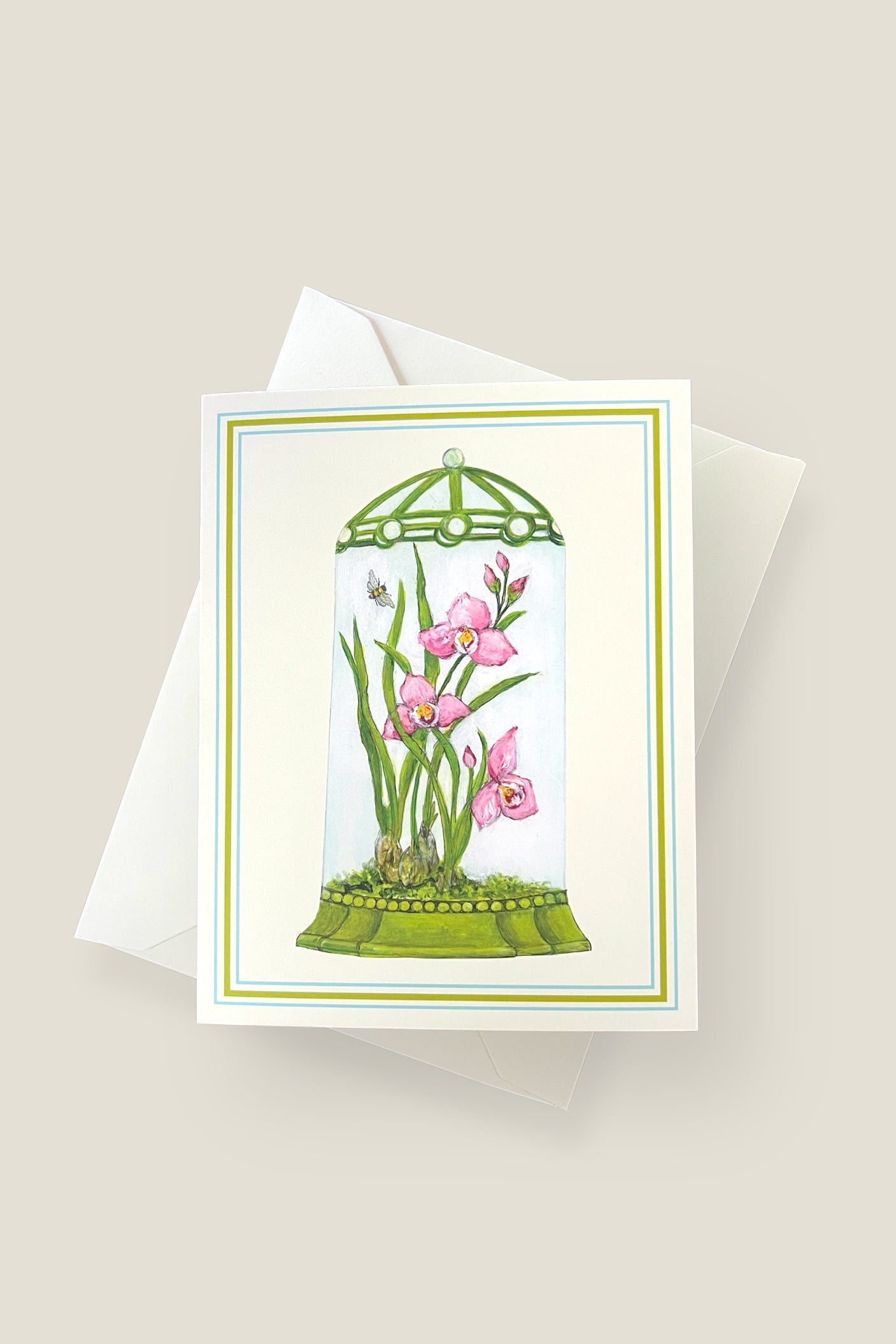 Orchid Cloche Card Set
