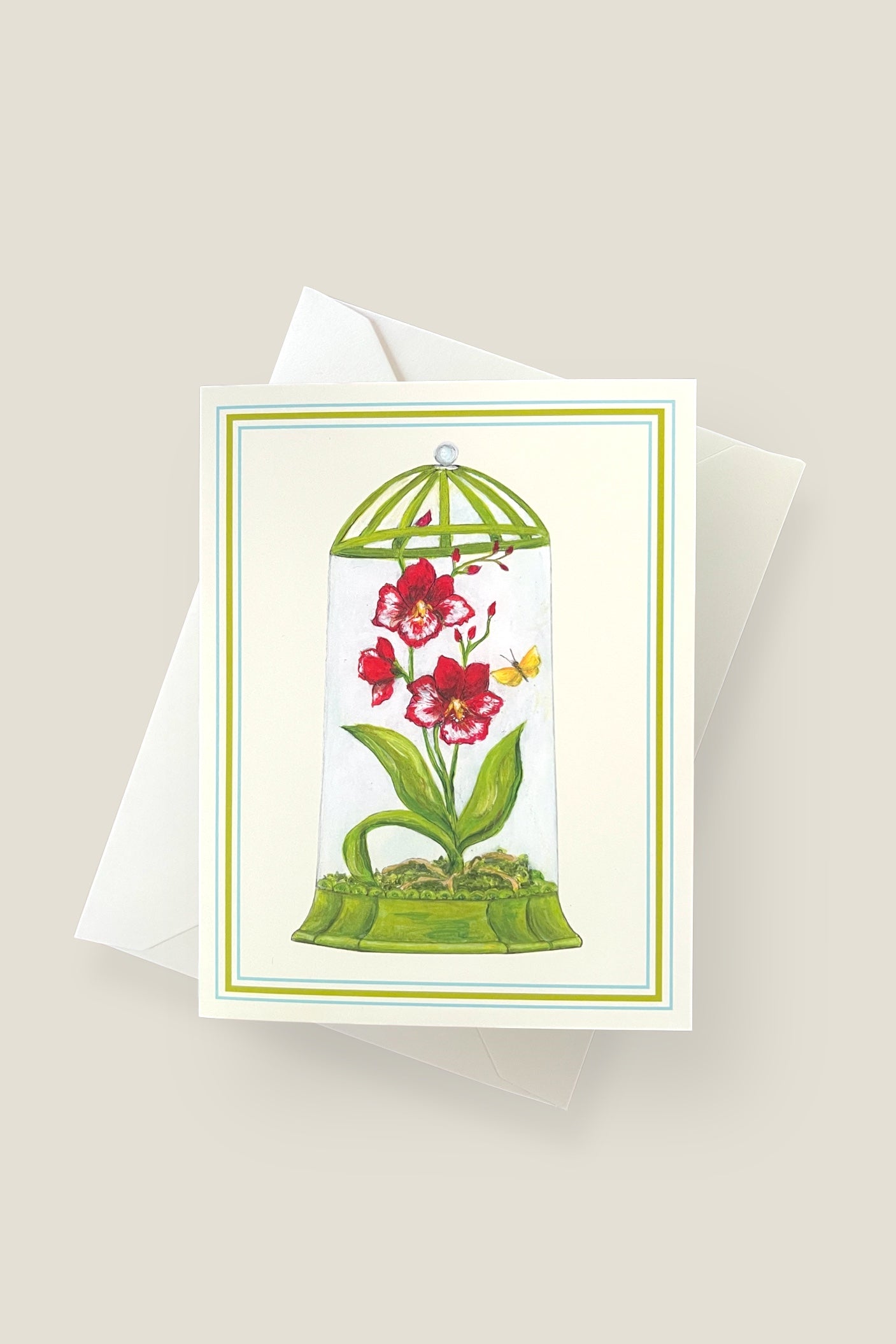 Orchid Cloche Card Set