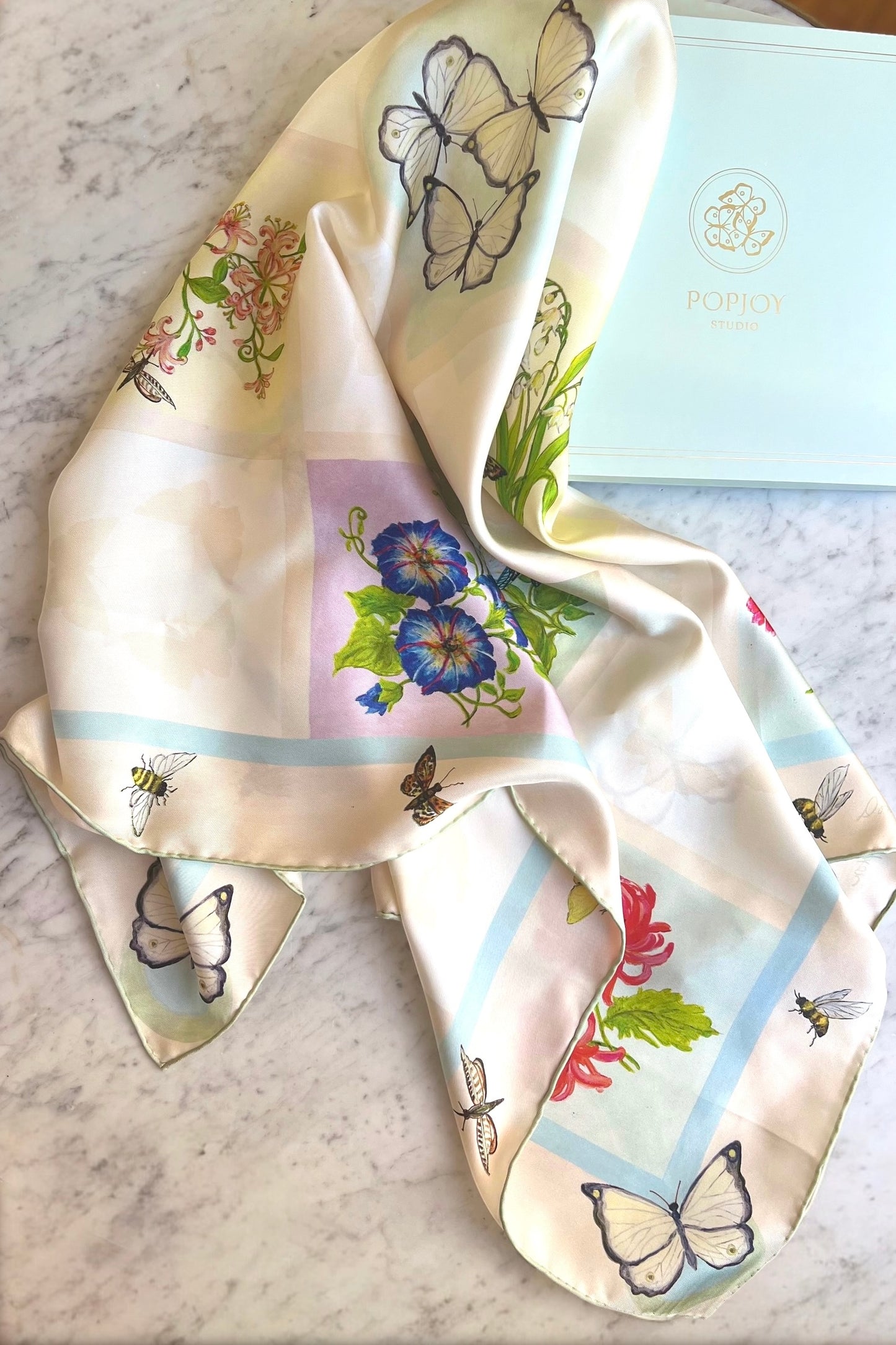 Birth Month Silk Scarf