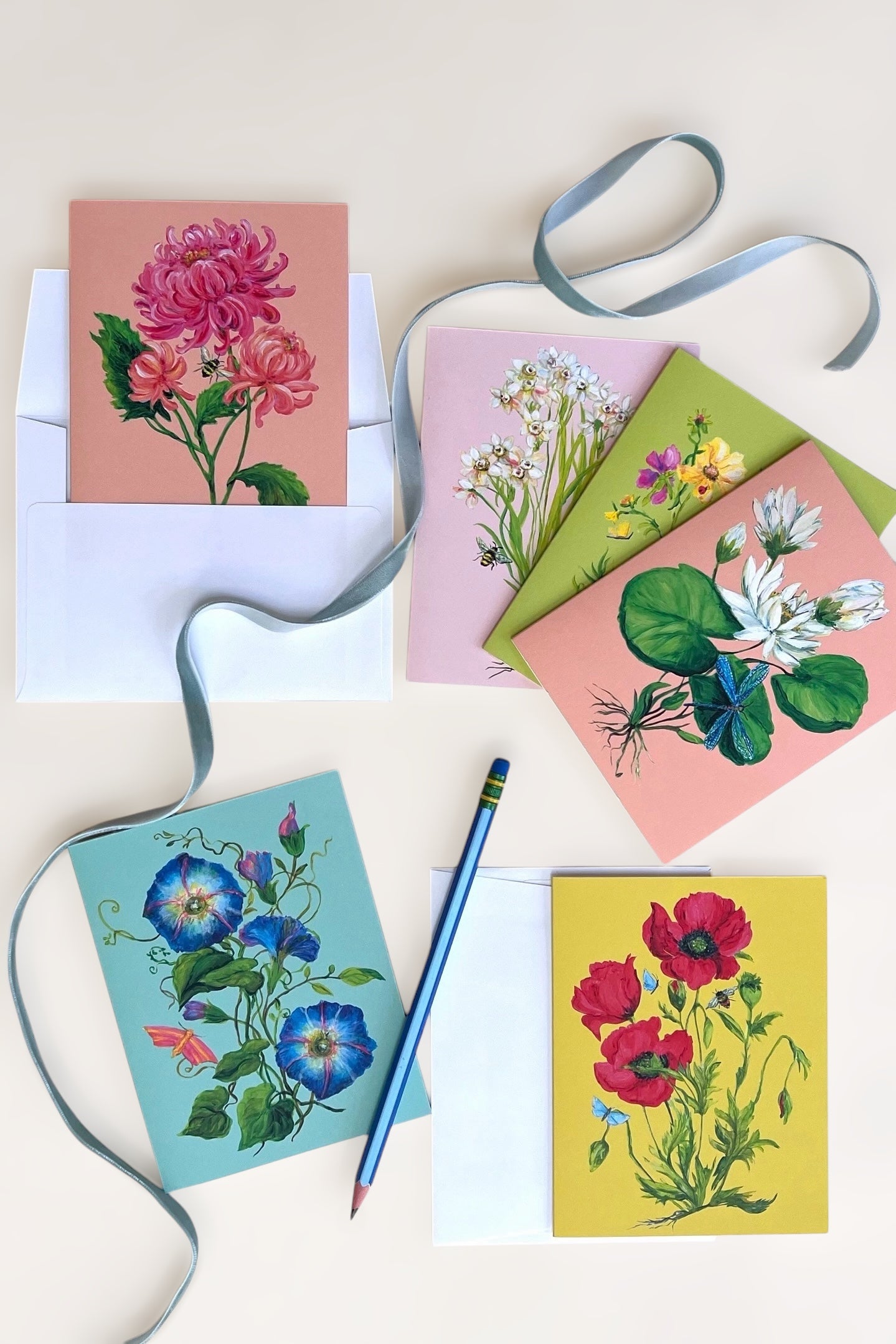 Flowers + Pollinators Card Set | Part 2