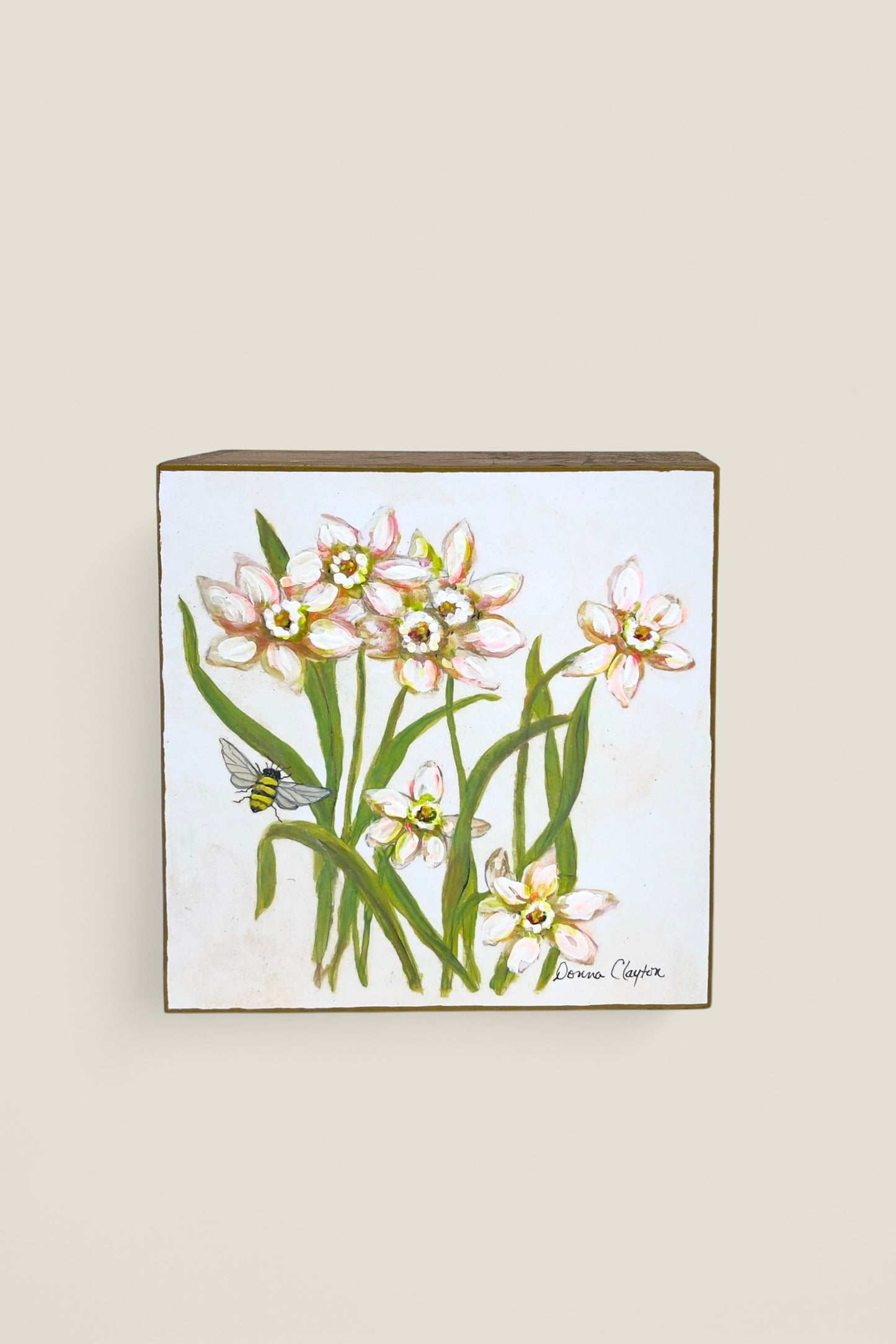 December 5’’ Gold Gilded Art Block