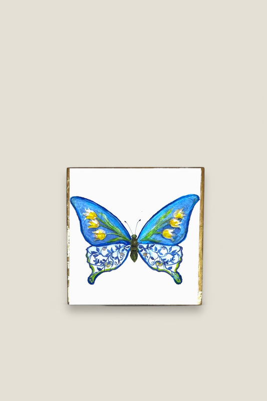 Porcelain Wing Butterfly 3" Block