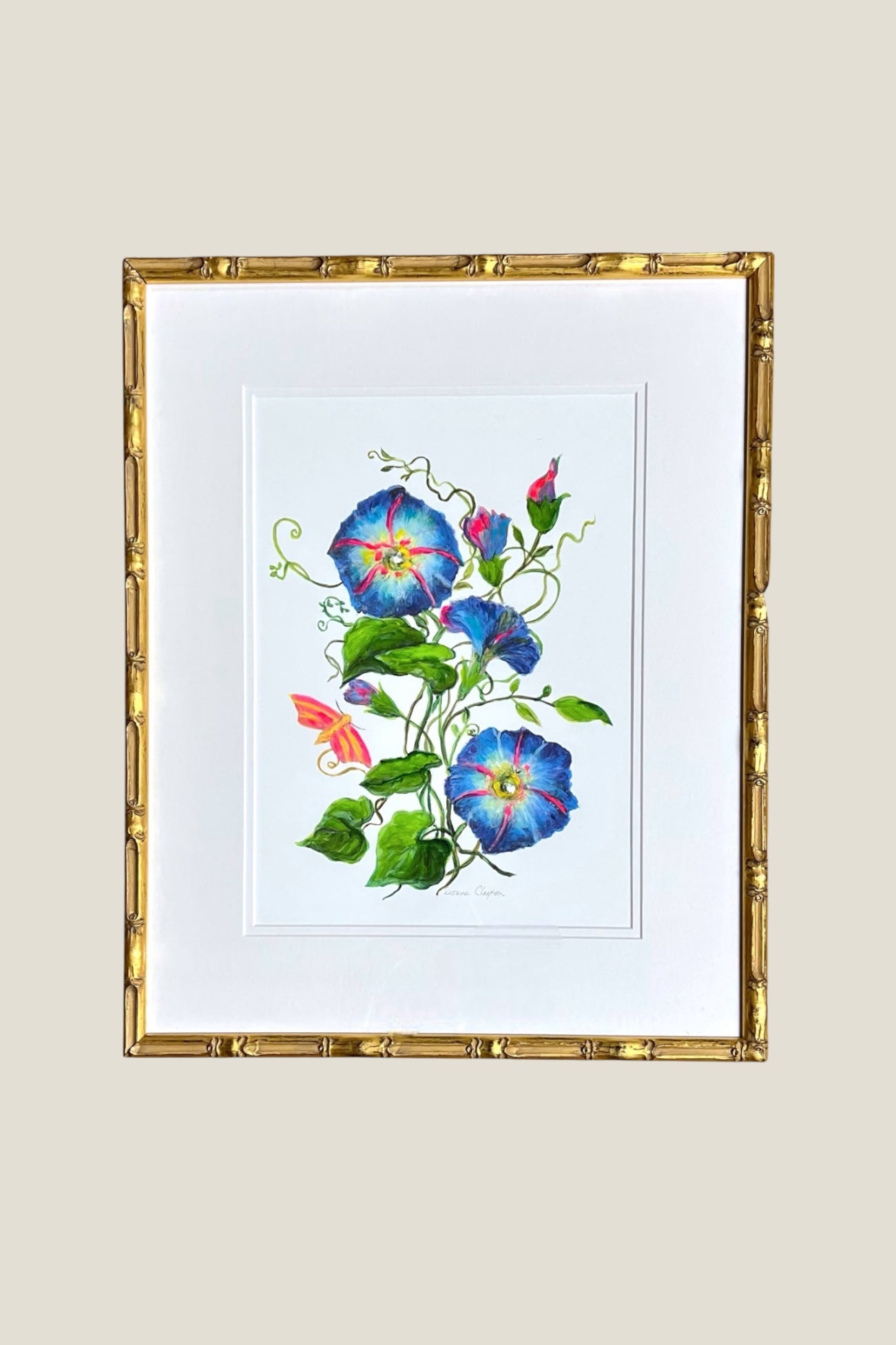 Morning Glory Framed Art Print