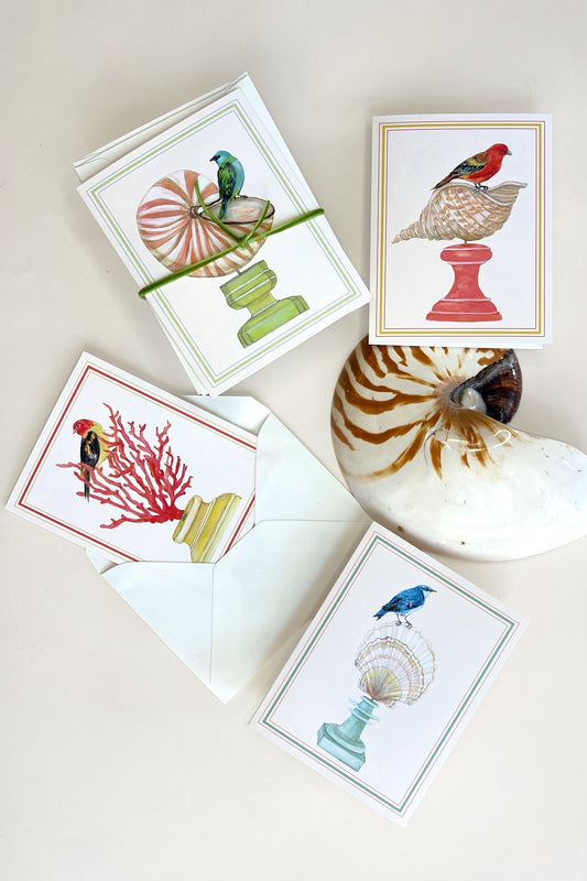 Bird with Shell Card Set
